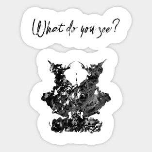 Rorschach inkblot test Sticker